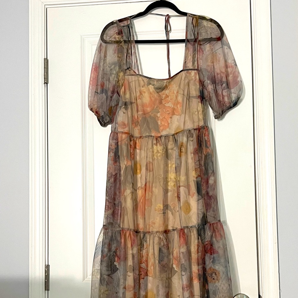 H&M Floral Sheer Dress